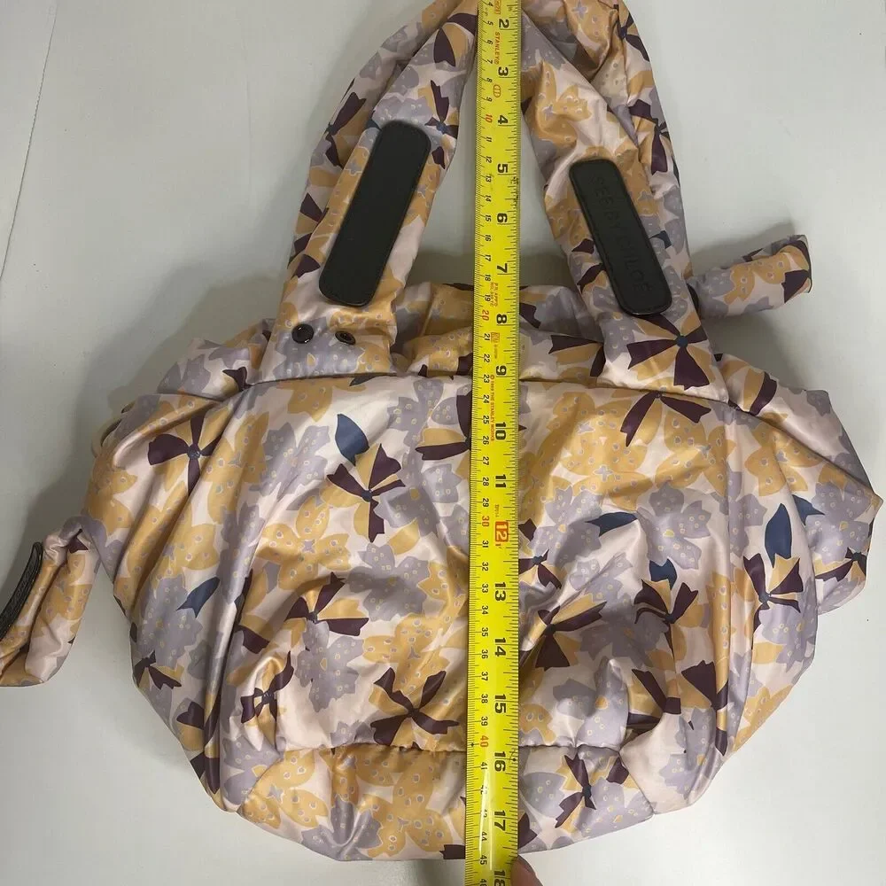 See By Chloe Nylon Puffy Floral Pink Shoulder Bag